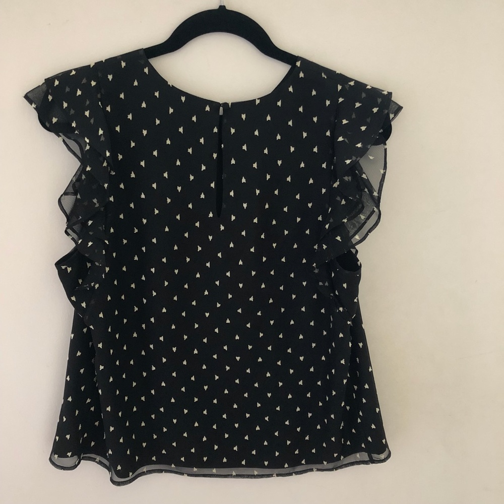 Fiveseventyfive Star-Print Crepe Flutter-Sleeve - image 2